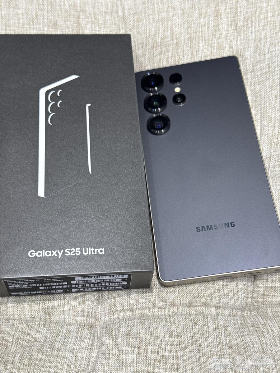 سامسونج s25 الترا 256 جيجا اسود استخدام 3 ايام من stc64675420488706111