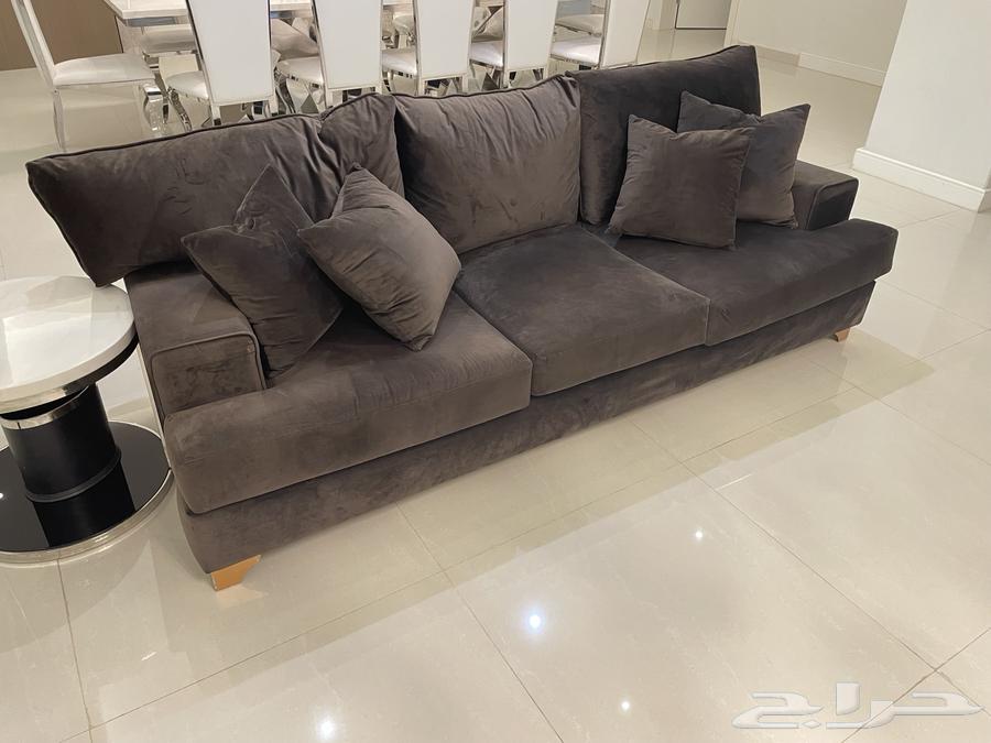 كنب امريكي قطعتين كامل جديد64673531032577111