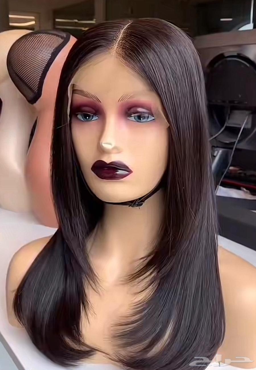 باروكة شعر طبيعية شعر اسود64678313949313110