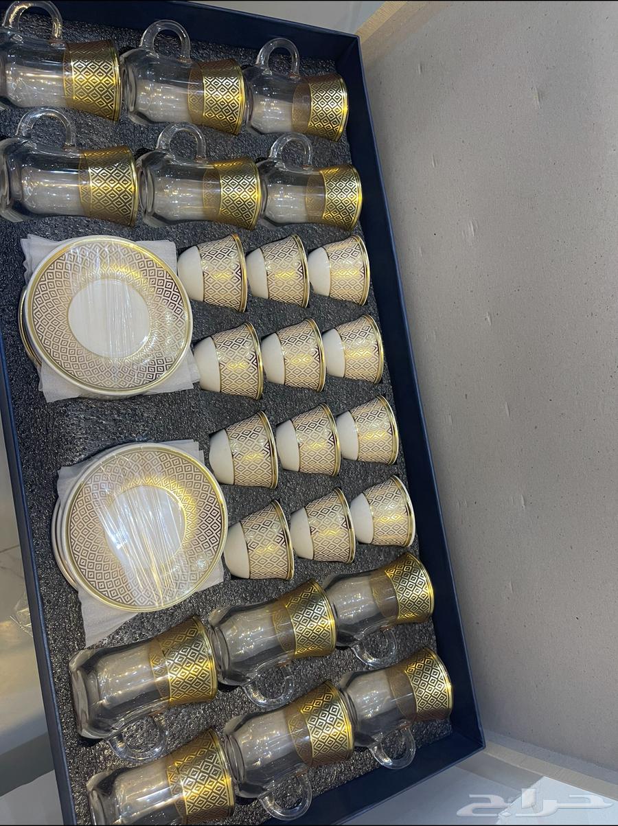 طقم قهوه بيلات وفناجيل جديده64686881903491111