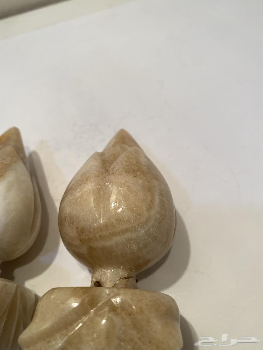 قطعتين رخام تحفه منحوته قديمه تراث للبيع64521906814850114