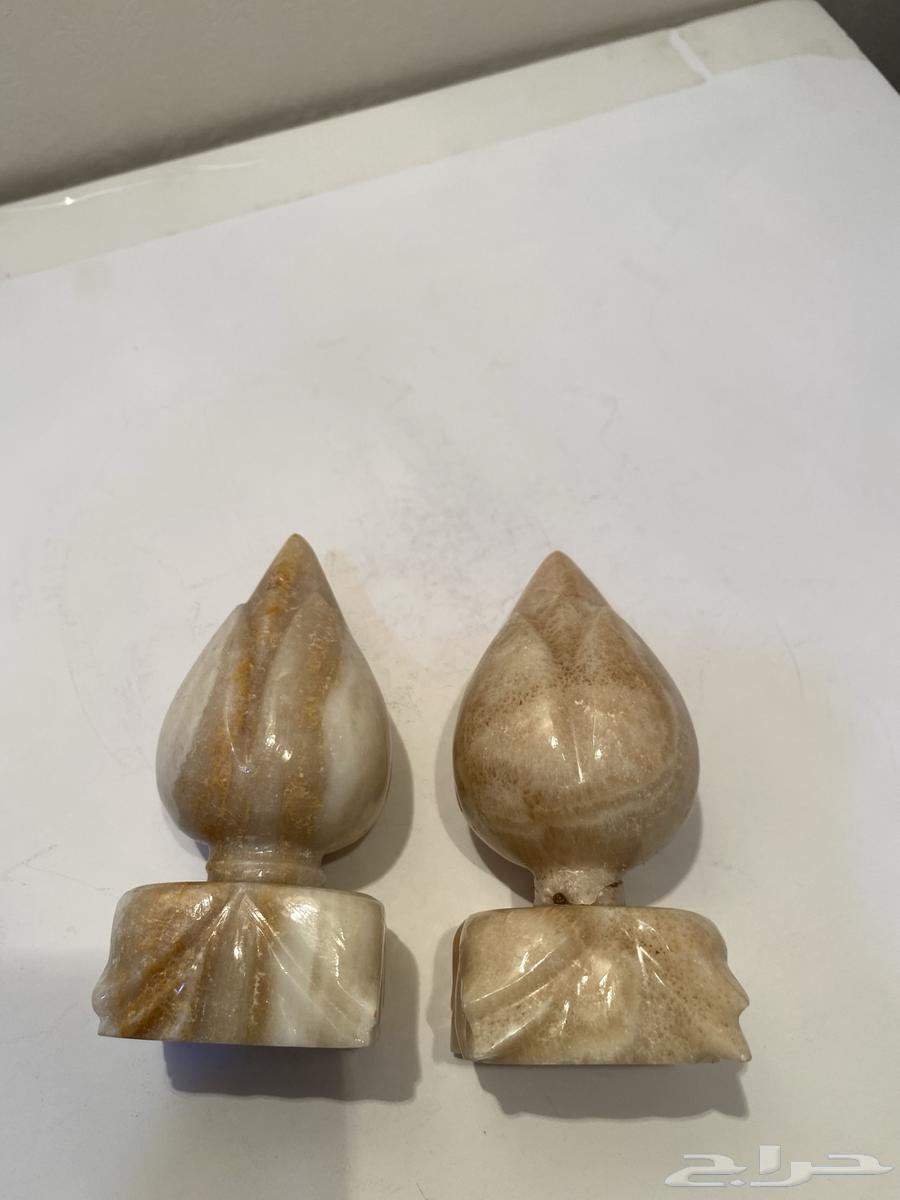 قطعتين رخام تحفه منحوته قديمه تراث للبيع64521906814850113