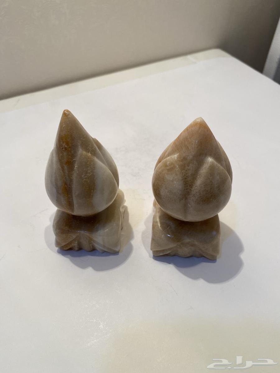 قطعتين رخام تحفه منحوته قديمه تراث للبيع64521906814850110