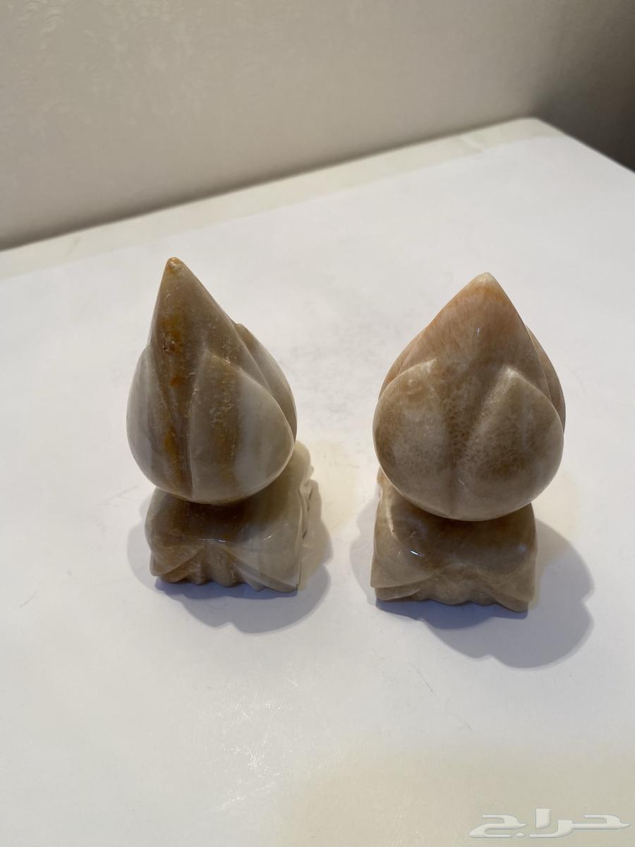 قطعتين رخام تحفه منحوته قديمه تراث للبيع64521906814850111