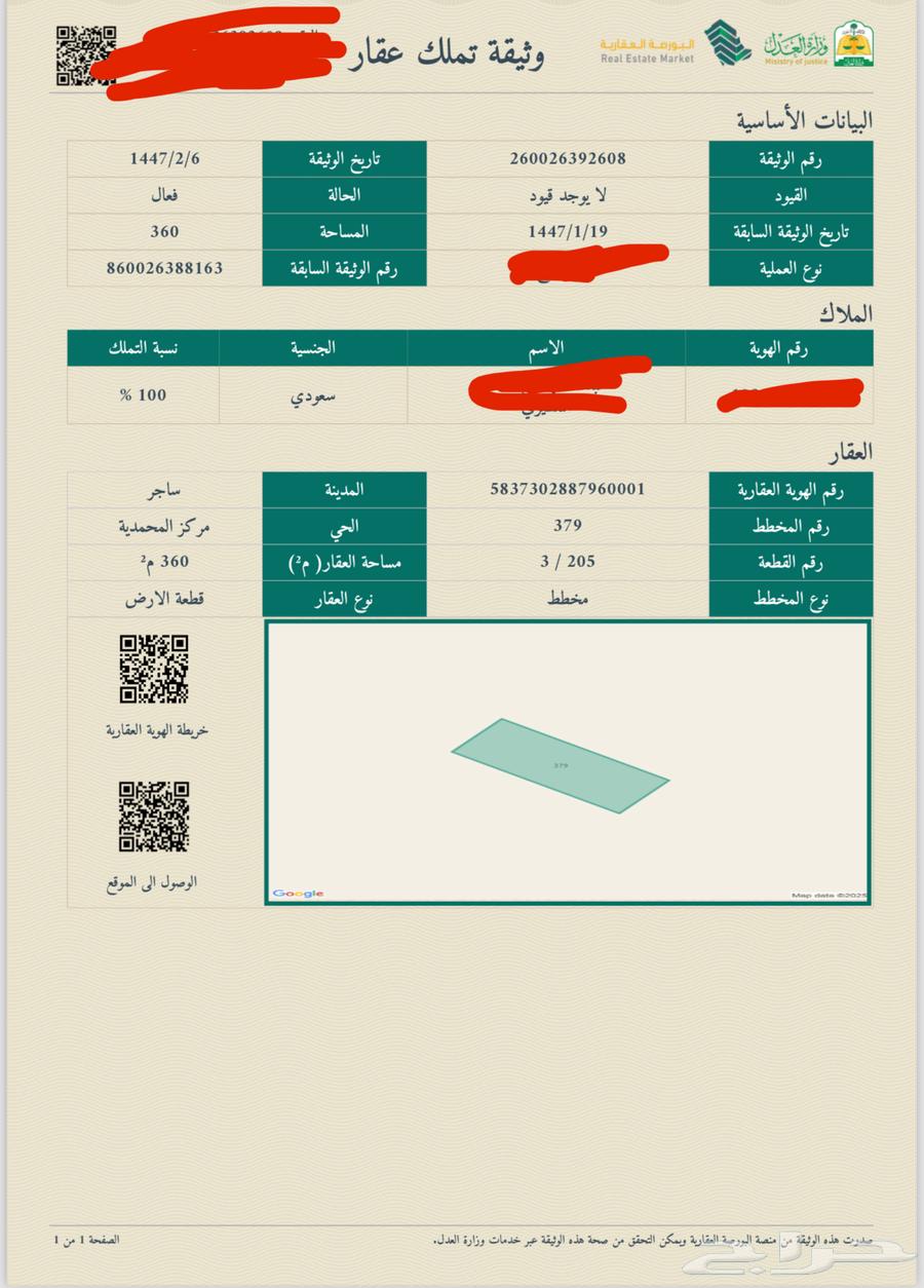 للبيع ارض سكنية في مركز المحمدية بسعر مناسب64151224320386112