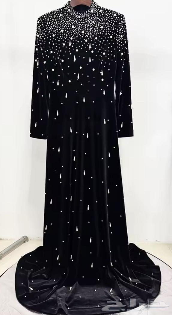 فستان مخمل اسودخفيف شك لولو سكري64580799019779112