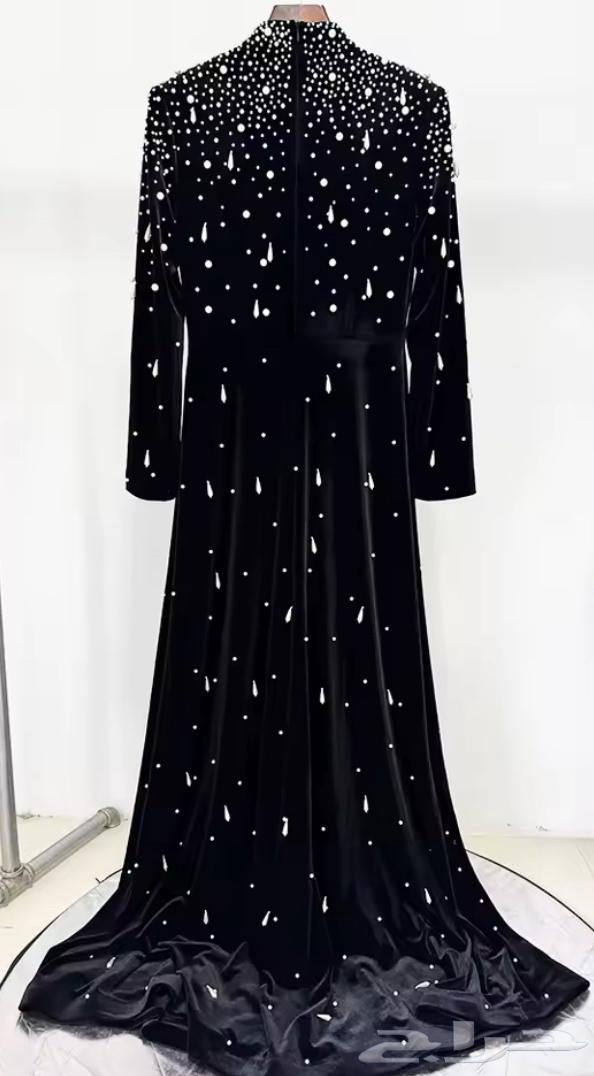 فستان مخمل اسودخفيف شك لولو سكري64580799019779113