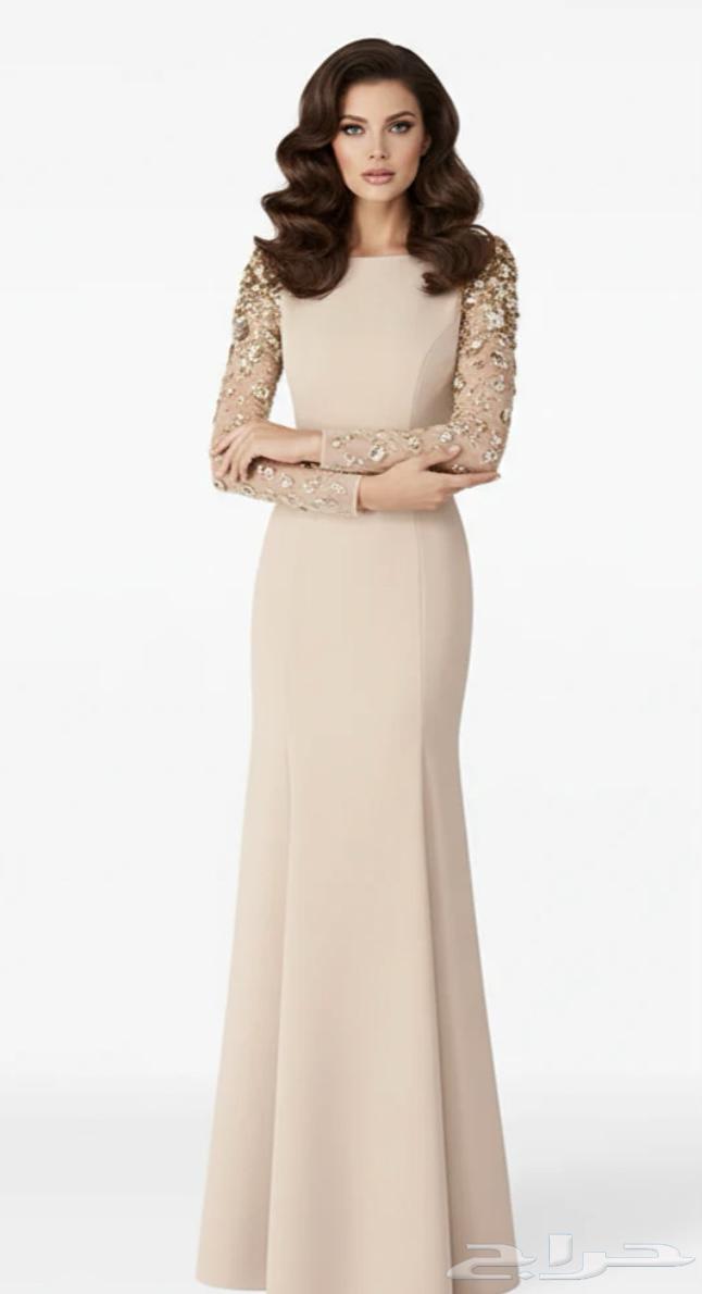 فستان راقي جدا وملكي يناسب المناسبات الكبيره شغل خرز64405902387458111