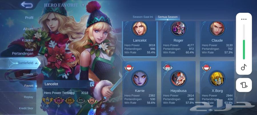 حساب موبايل ليجند فاخر جدا 453 سكن بسعر معقول مضمون64439105154435113