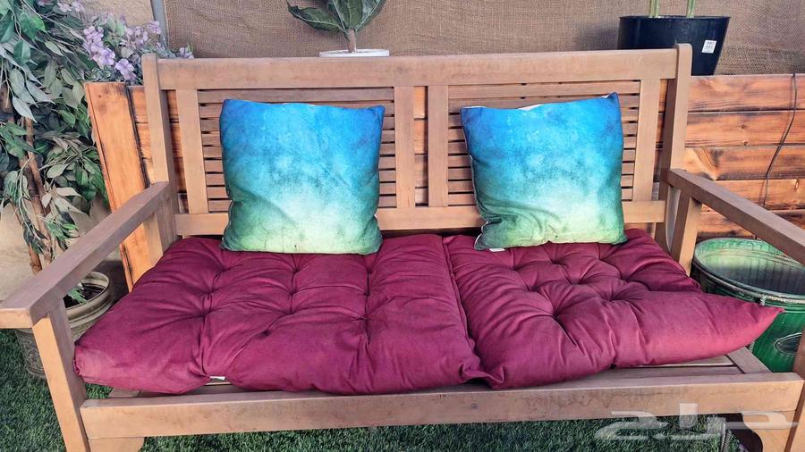 طقم كراسي خشبية فاخرة للحدائق والاستراحات64514072673155112