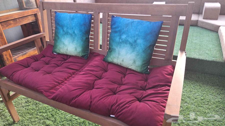 طقم كراسي خشبية فاخرة للحدائق والاستراحات64514072673155114