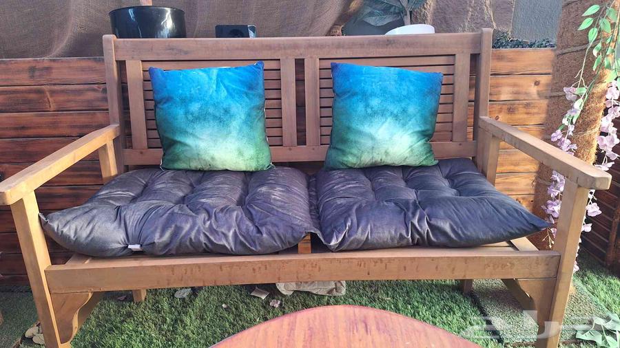 طقم كراسي خشبية فاخرة للحدائق والاستراحات64514072673155113