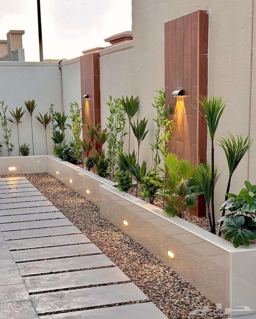 تنسيق حدايق القصيم تصميم أحواض زراعة غرف زجاجيه شلالات64584560614531112