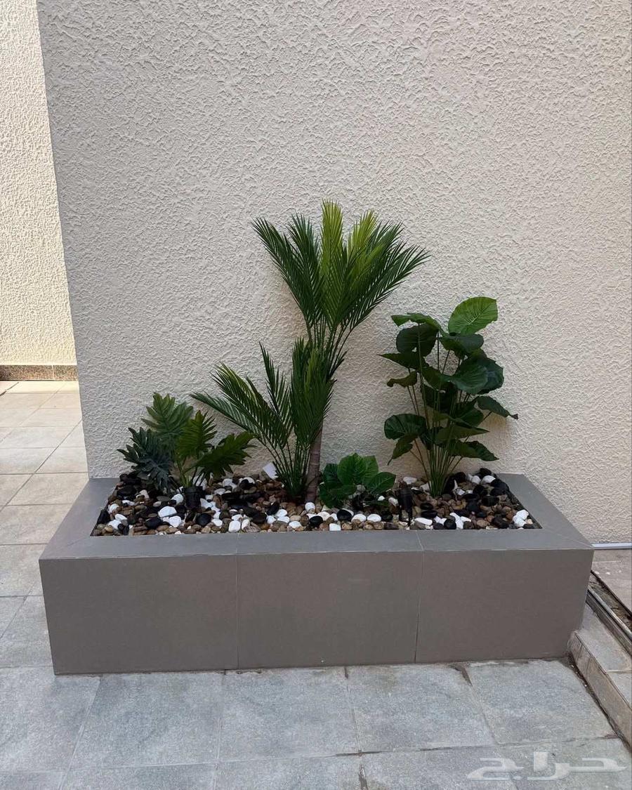 تنسيق حدايق القصيم تصميم أحواض زراعة غرف زجاجيه شلالات64584560614531111