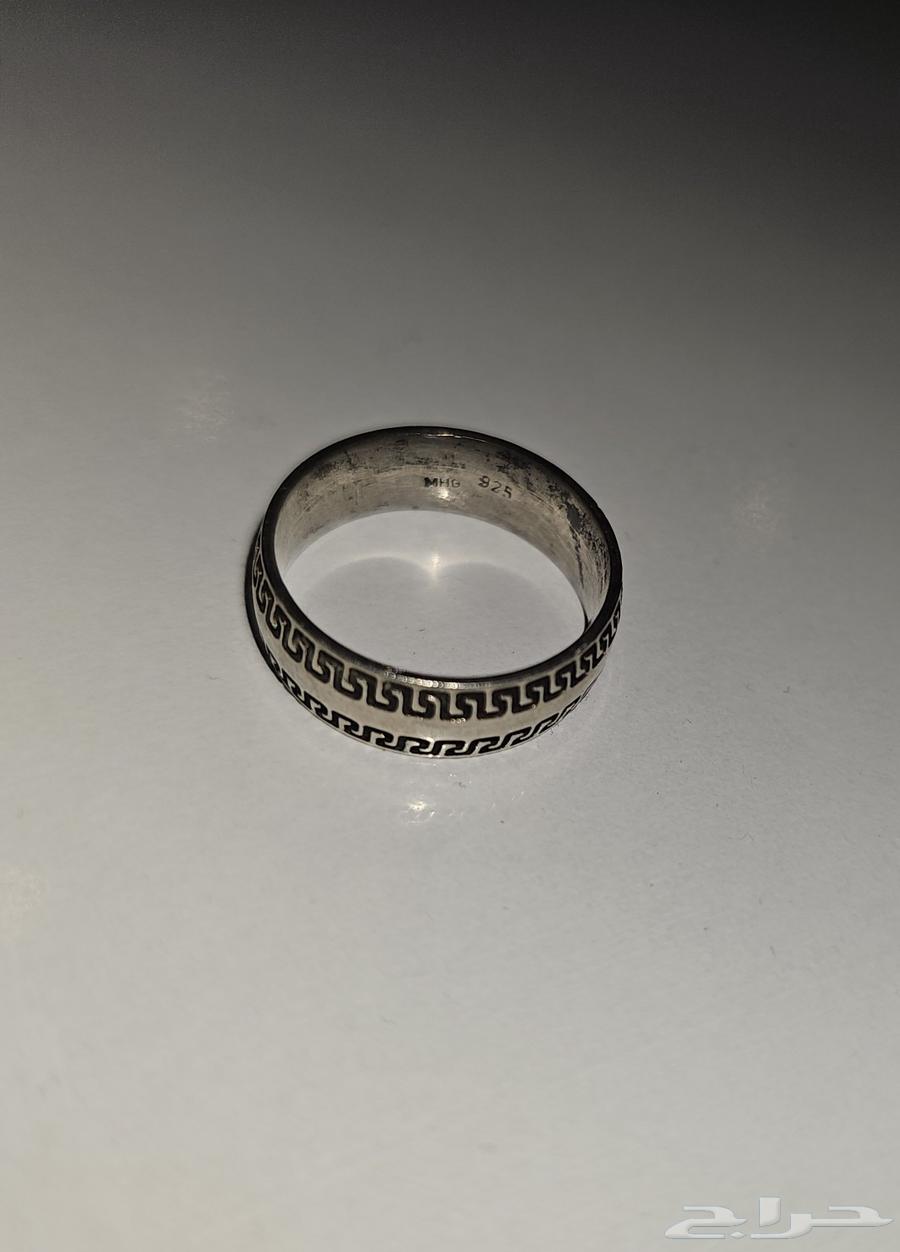 دبله فضه عيار 925 قديم64776327416579111