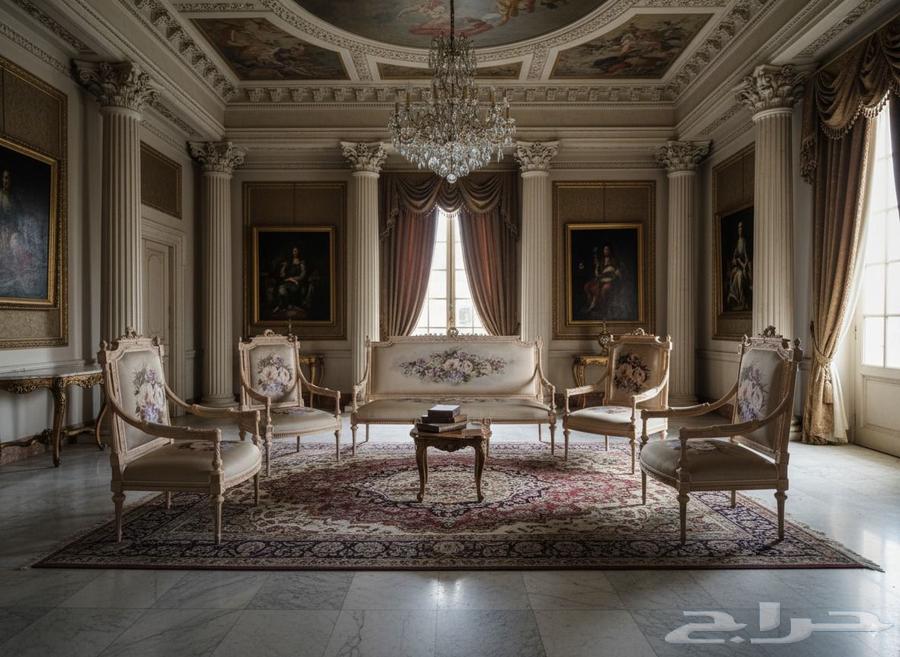 صالون انجليزي بالتصميم الملكي المعروف64499772965633114