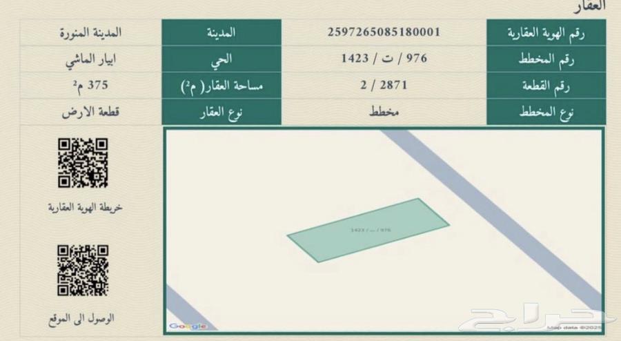 أرض في مخطط أبيار الماشي بالمدينة المنورة واجهة شرقية64153733997443110