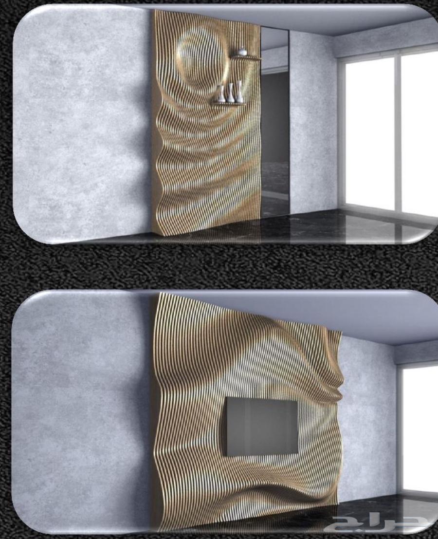 ديكور جداري مع جلسة برامترك ديزاين64184963145857111