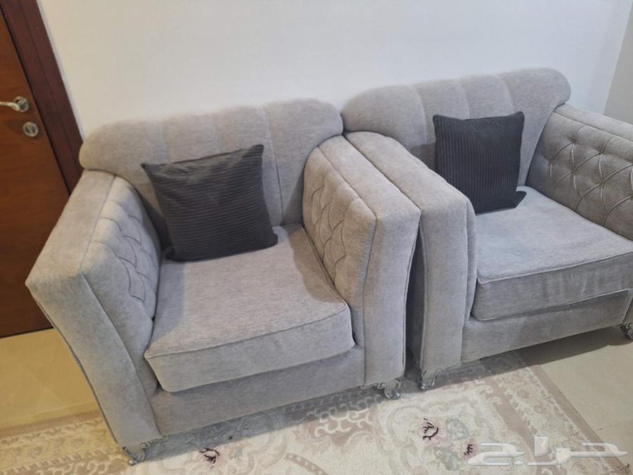 كنب رمادي جديد فاخر64622302658306113