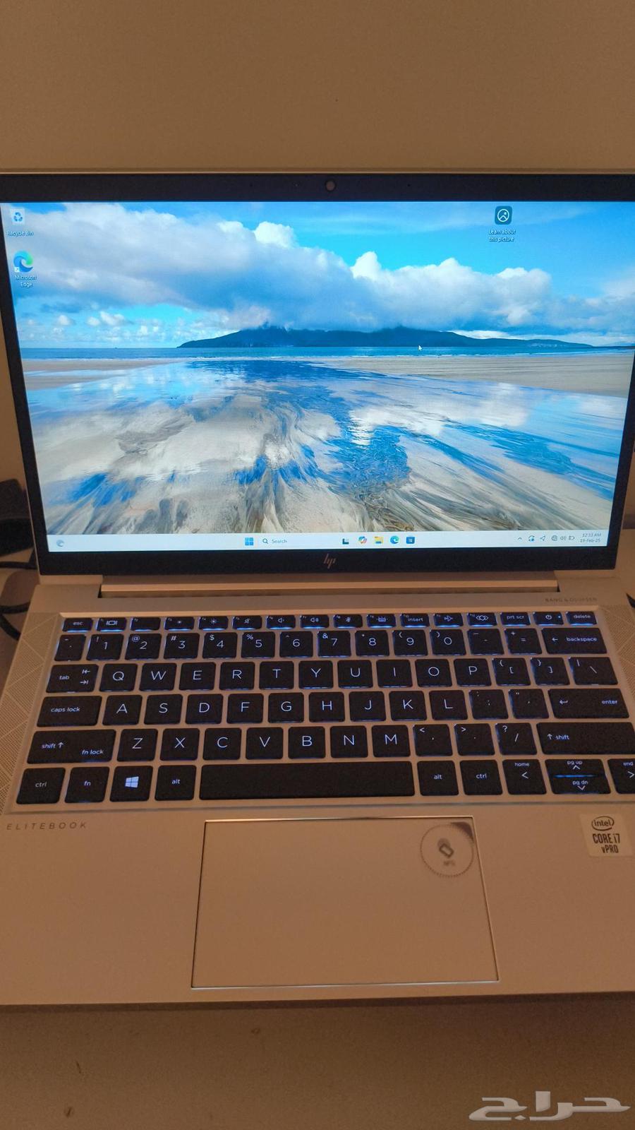 HP Elite Book من الجيل العاشر Core i7 بذاكرة وصول عشوائي 8 جيجابايت وسعة تخزين 256 جيجابايت من نوع SSD64476601102593113