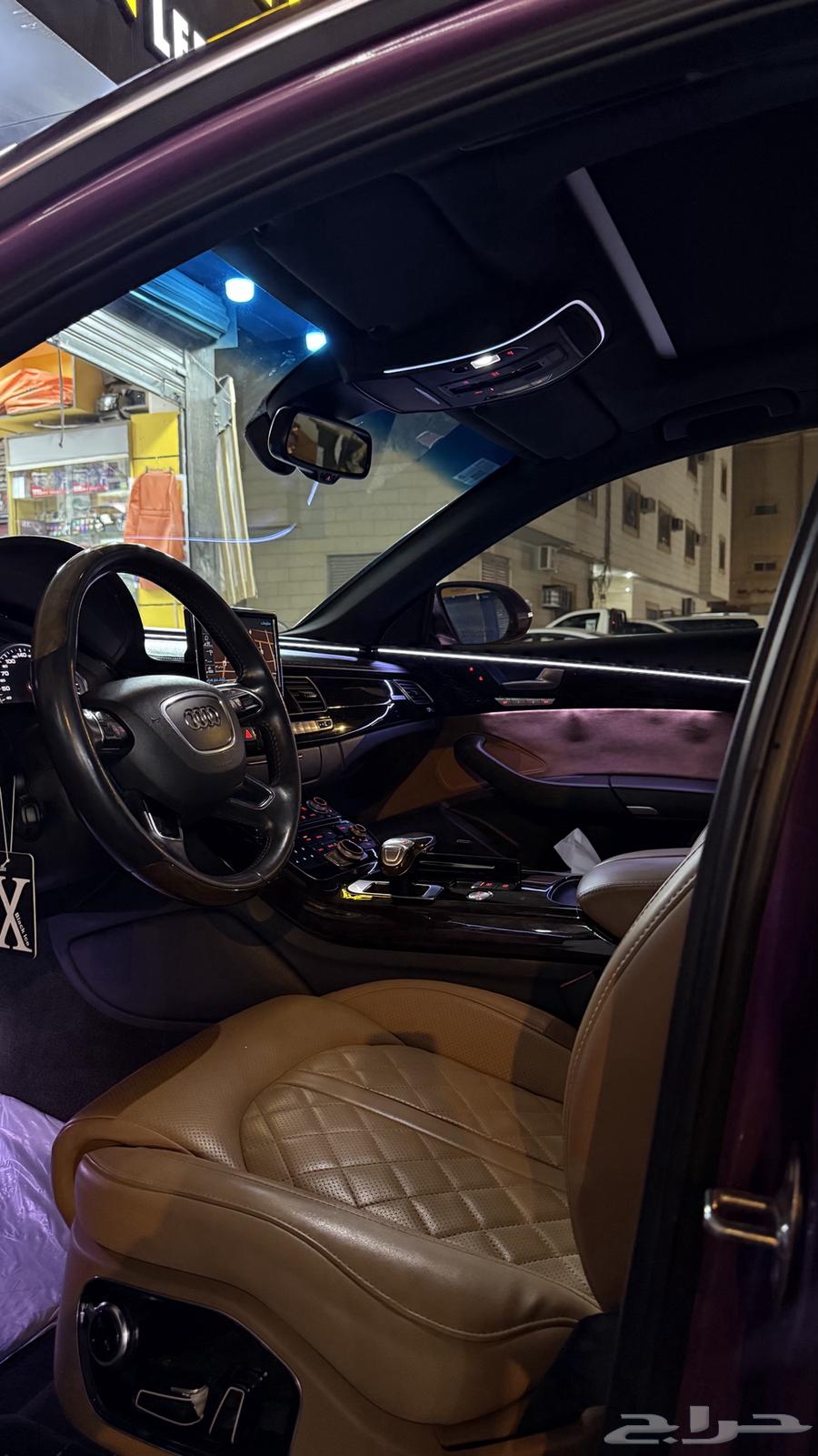 تركيب انوار داخليه على سيارة اودي64239102752771112