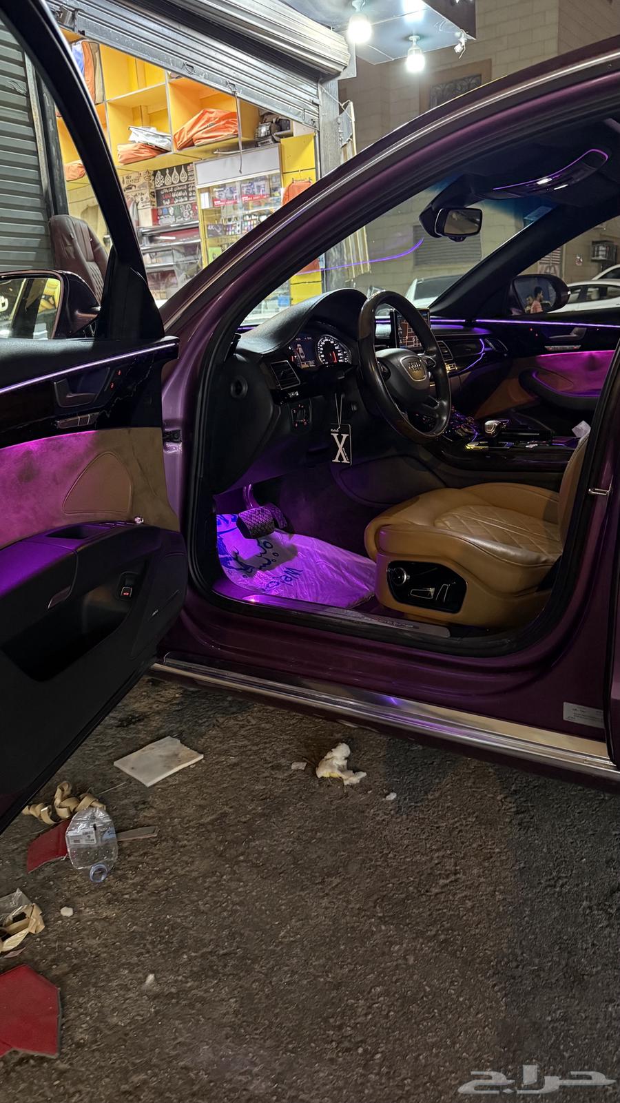 تركيب انوار داخليه على سيارة اودي64239102752771114