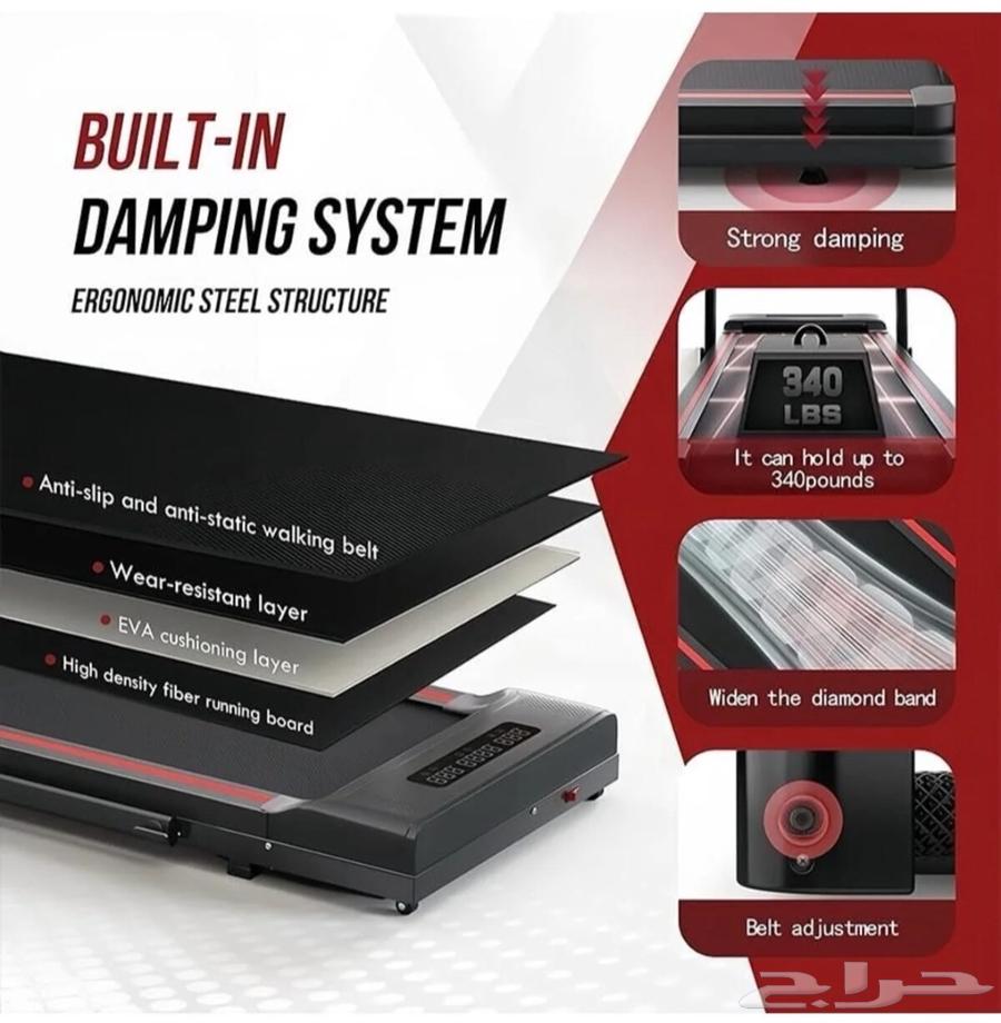 جهاز سير مشي من Rovyfota قابل للطي64464959233793111