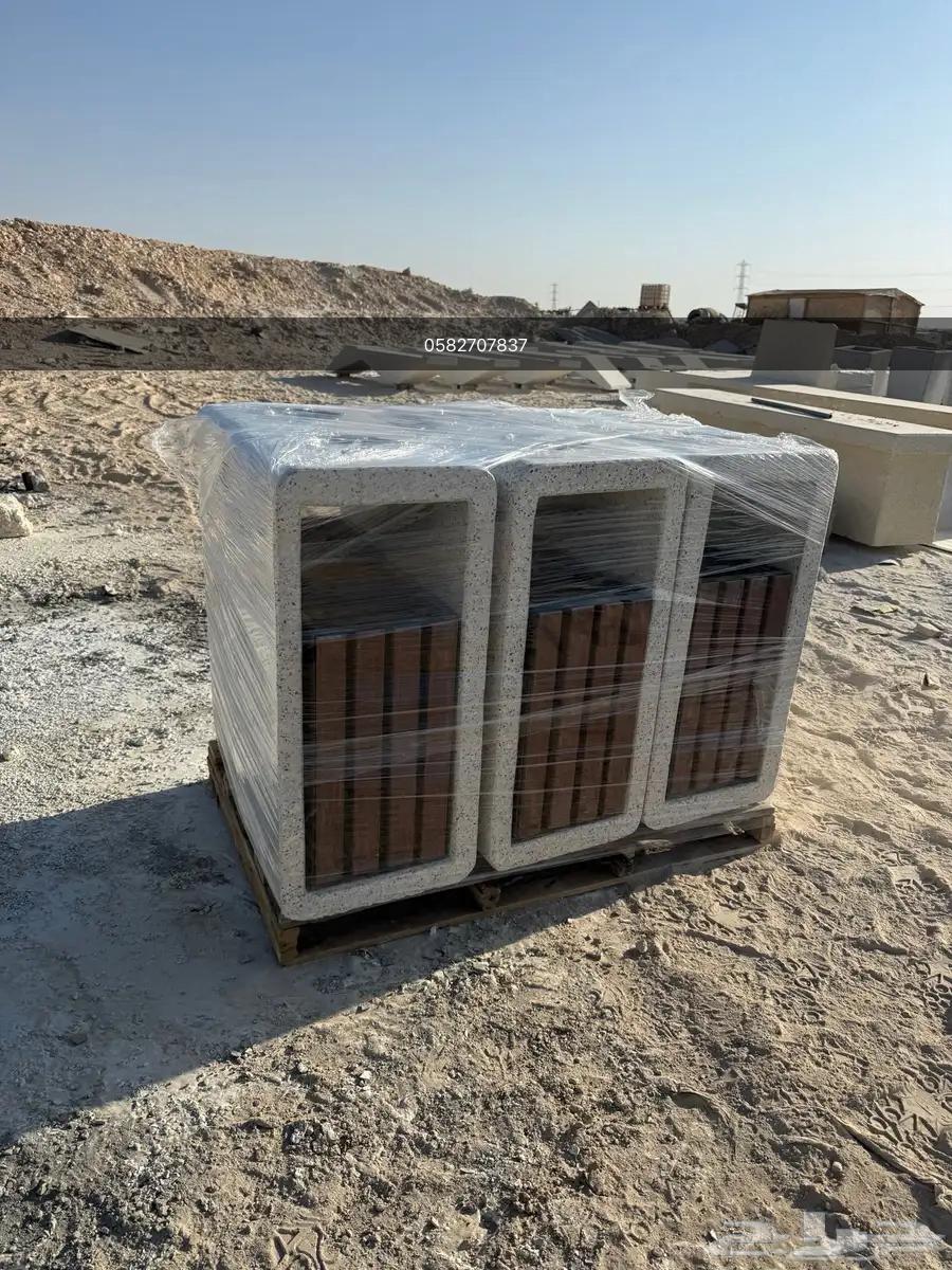 Concrete benches, concrete baskets, decorative bumpers and all concrete products64195042736771112