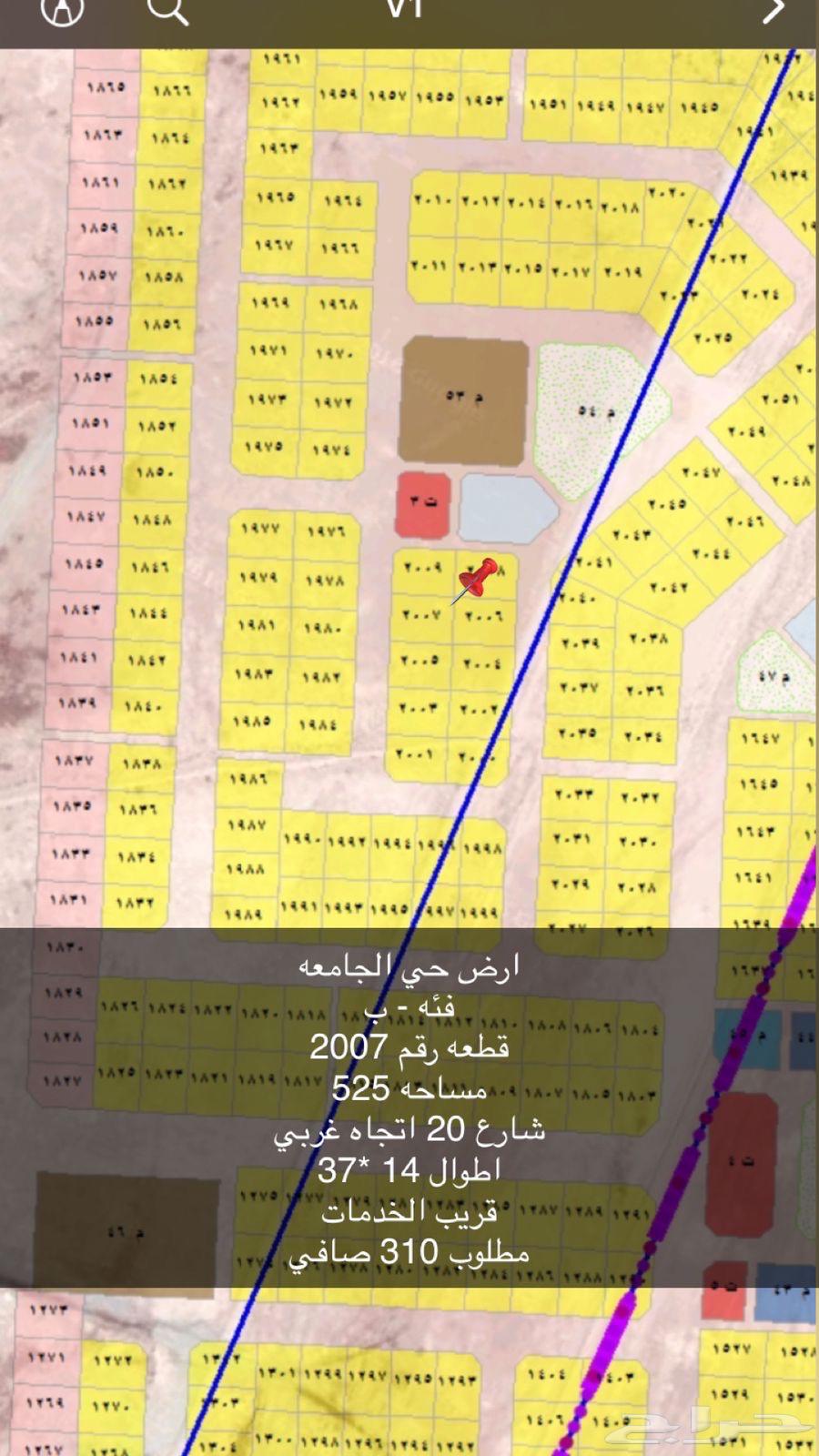 نص ارض للبيع حي الجامعه64157527718915110