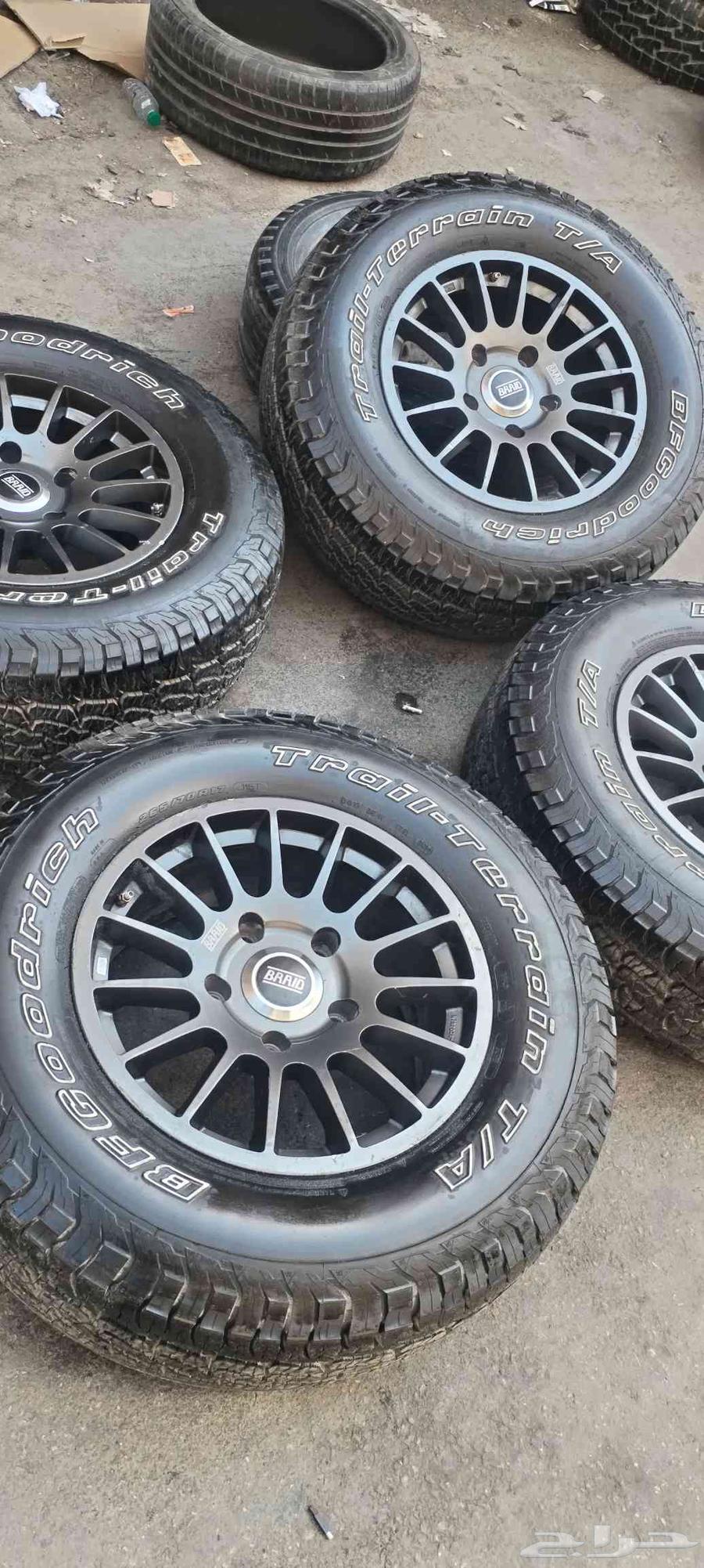 جنوط برايد وكفرات بي اف جودارتش شبه جديد 265 70 1764516711194625110