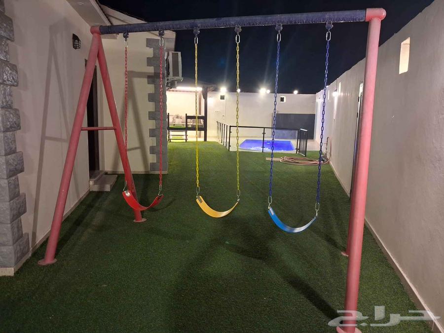 استراحة كبيرة للمناسبات مسابح والعاب مائية ملعب طايرة64159483688449113