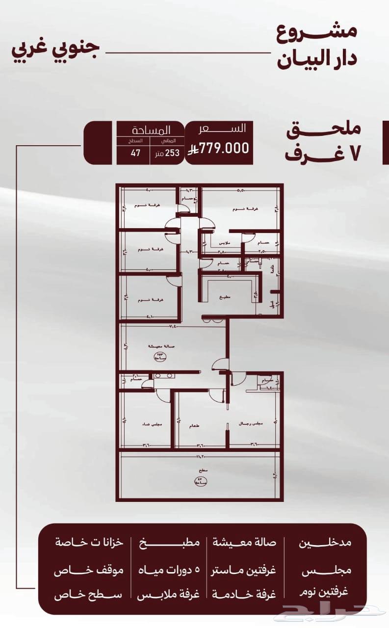 شقق للتمليك والاستثمار حي الصفا 3غرف 4غرف ملاحق64510859490819113
