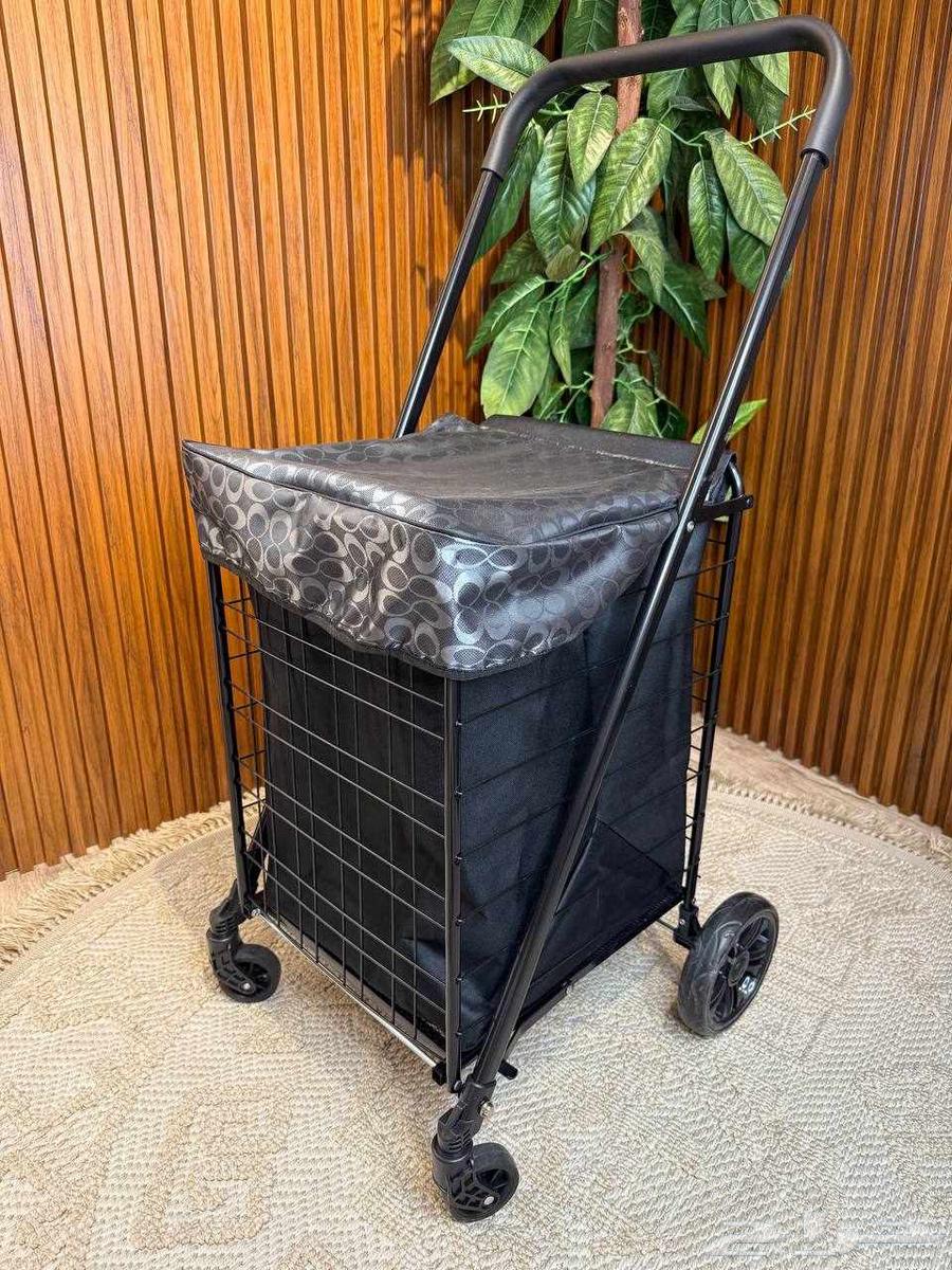 عربة تسوق قابلة للطي مع كفرات بألوان مختلفة64521582616707113