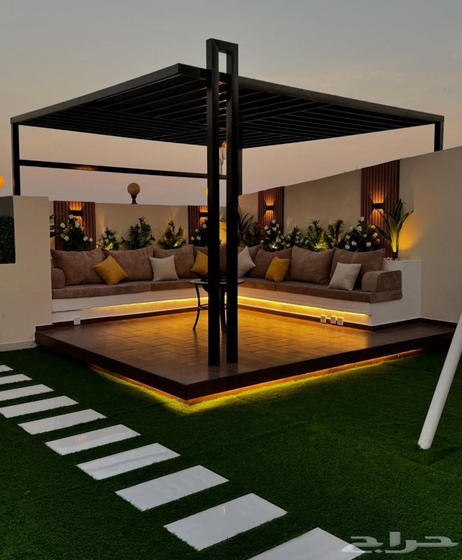 تصميم حدائق وجلسات خارجيه ومقفوله وديكورات زراعيه64254666235265110