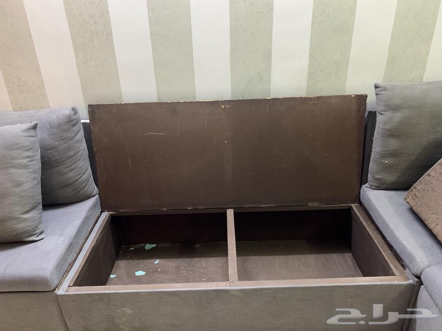 Sofa with storage boxes and mattress64206009391361113