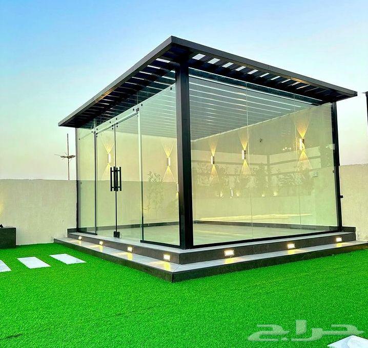 مجالس خارجيه زجاجيه بأحدث التصاميم والديكورات الحديثه64206009356289111