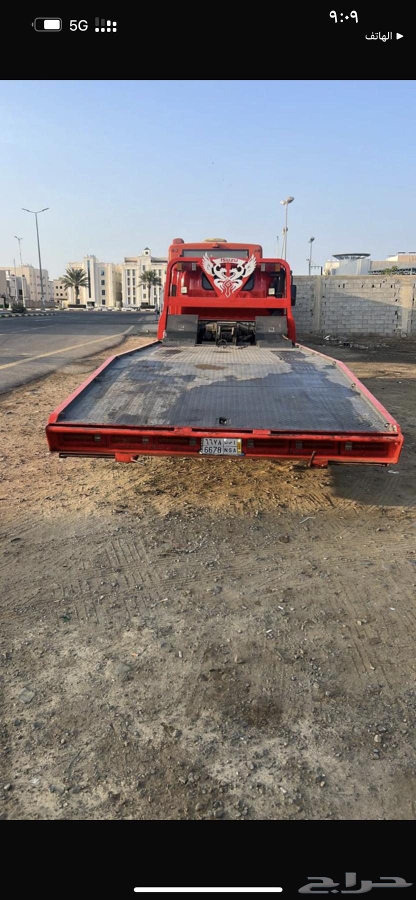 Flatbed for transporting broken-down and damaged cars to all areas of the kingdom64206009198851111