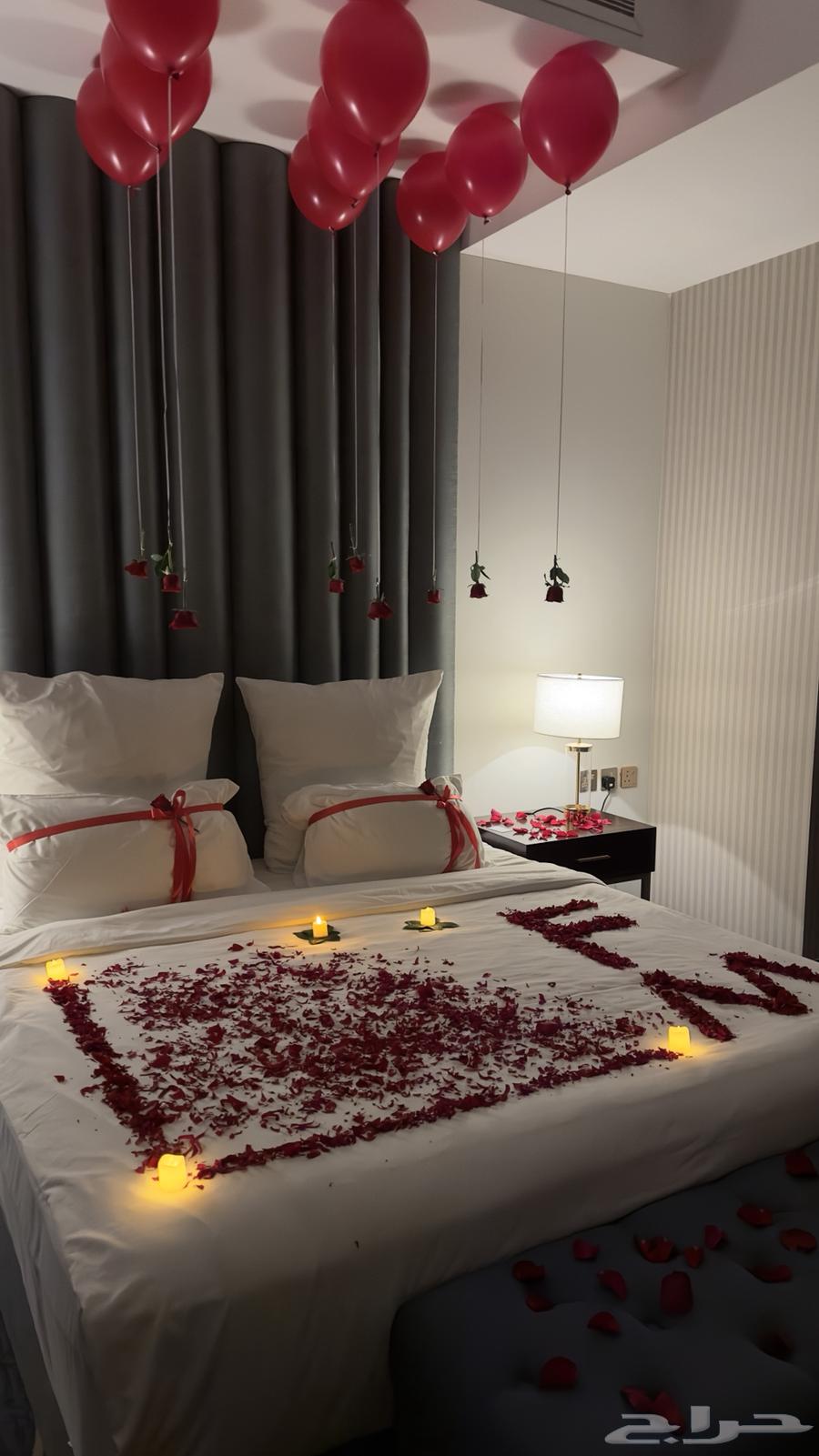 تجهيز غرف عرسان بالورد64224755995395110