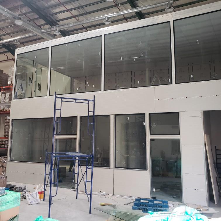 Supply and installation of frosted glass for office facades, partitions64208361940611110