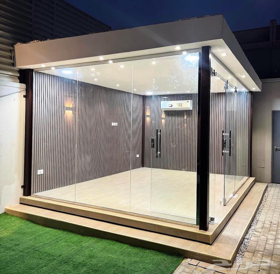 تصميم غرف زجاجية بدون تكسير وبناء64211817046785113