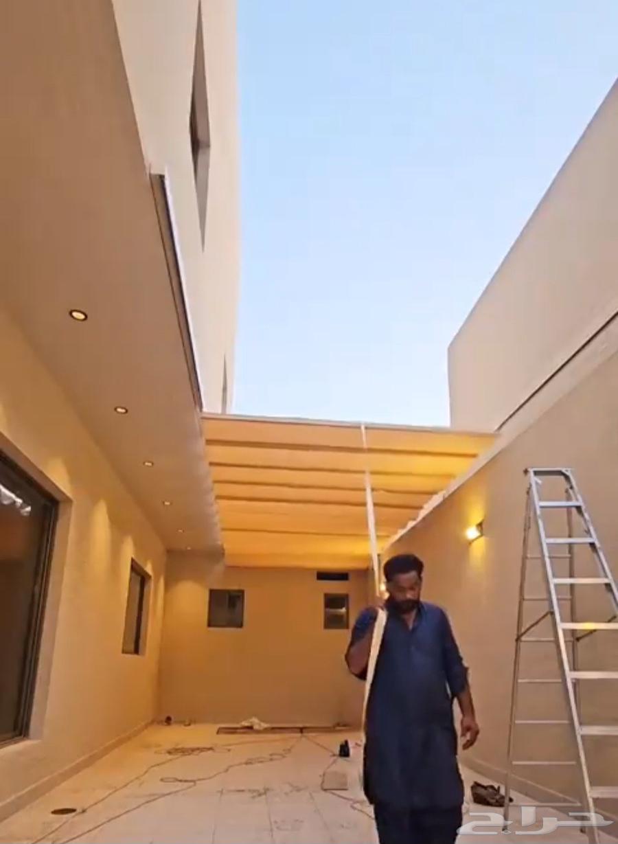 مظلات متحركة بي في سي كوري ضغط 1100جرام وجميع أعمال الحداده64210095049473112