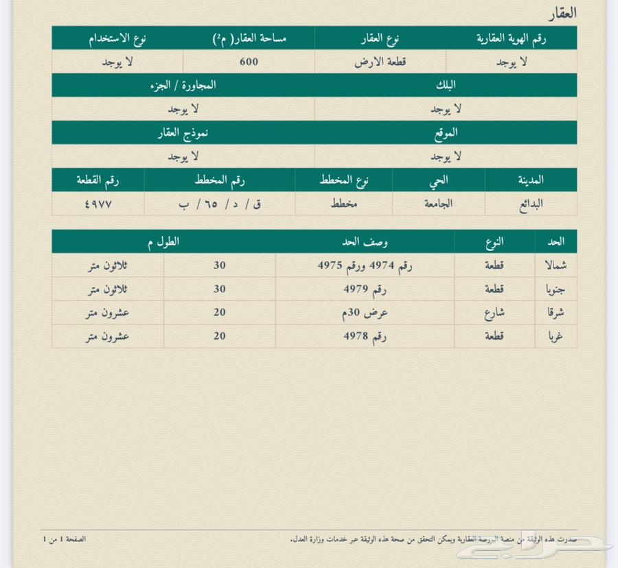 للبيع ارض تجارية حي الجامعة64197153362947110
