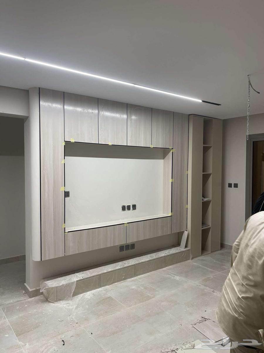 معلم ديكورات باركيه فومات شيبورد جبس بورد ارفف خشب64211817206787112