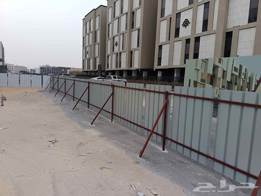 Installation of chain-link fences and shade canopies on land according to specified dimensions64210334146817112