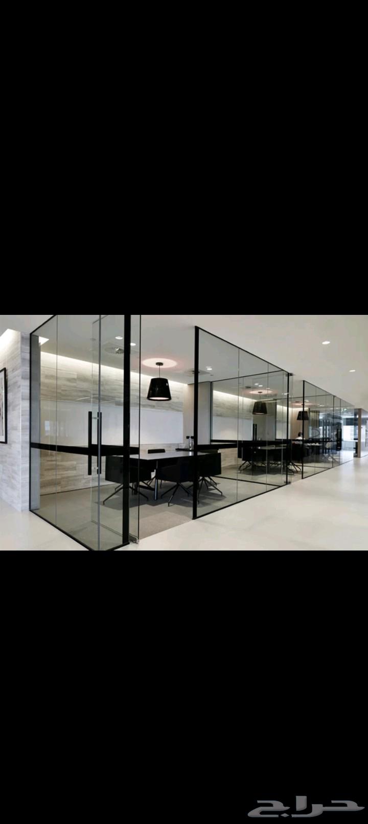 تركيب زجاج واجهات زجاج تركيب مكاتب زجاج درابزين شاورات زجاج64210748937218113