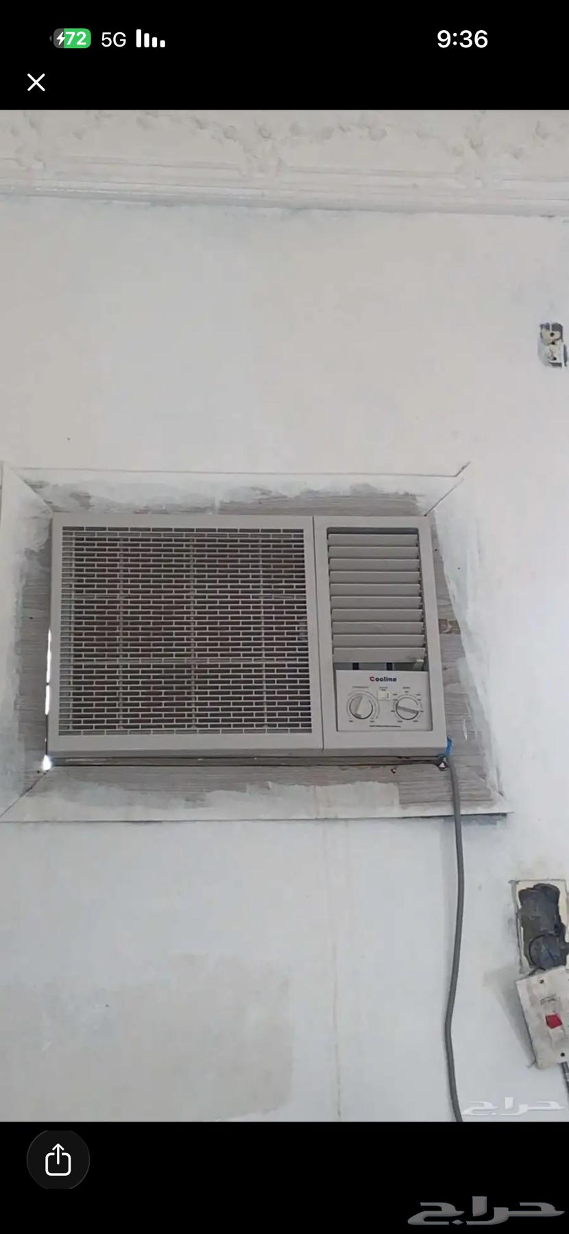 اربع مكيفات للبيع شباك حار بارد توفير للطاقة بحالة جيدة جدا64210092534275113