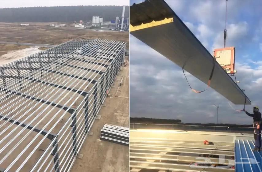 هناجر ومصانع ومستودعات ومواقف السيارات ومضلات وجميع أعمال ال64209677023233110