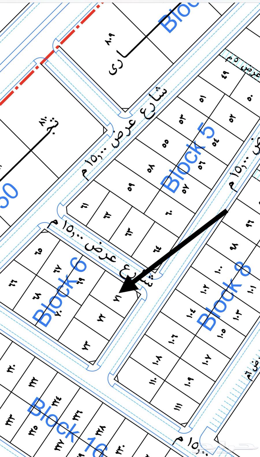 ارض شارعين بمخطط حطين جنوب الشقة ببريدة64207689256450110