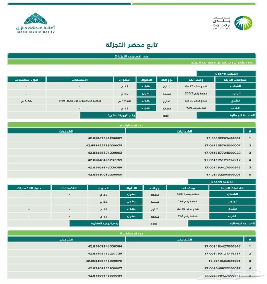 للبيع أرض بصك اكتروني في فلس مجزءه صكين64207482496771111