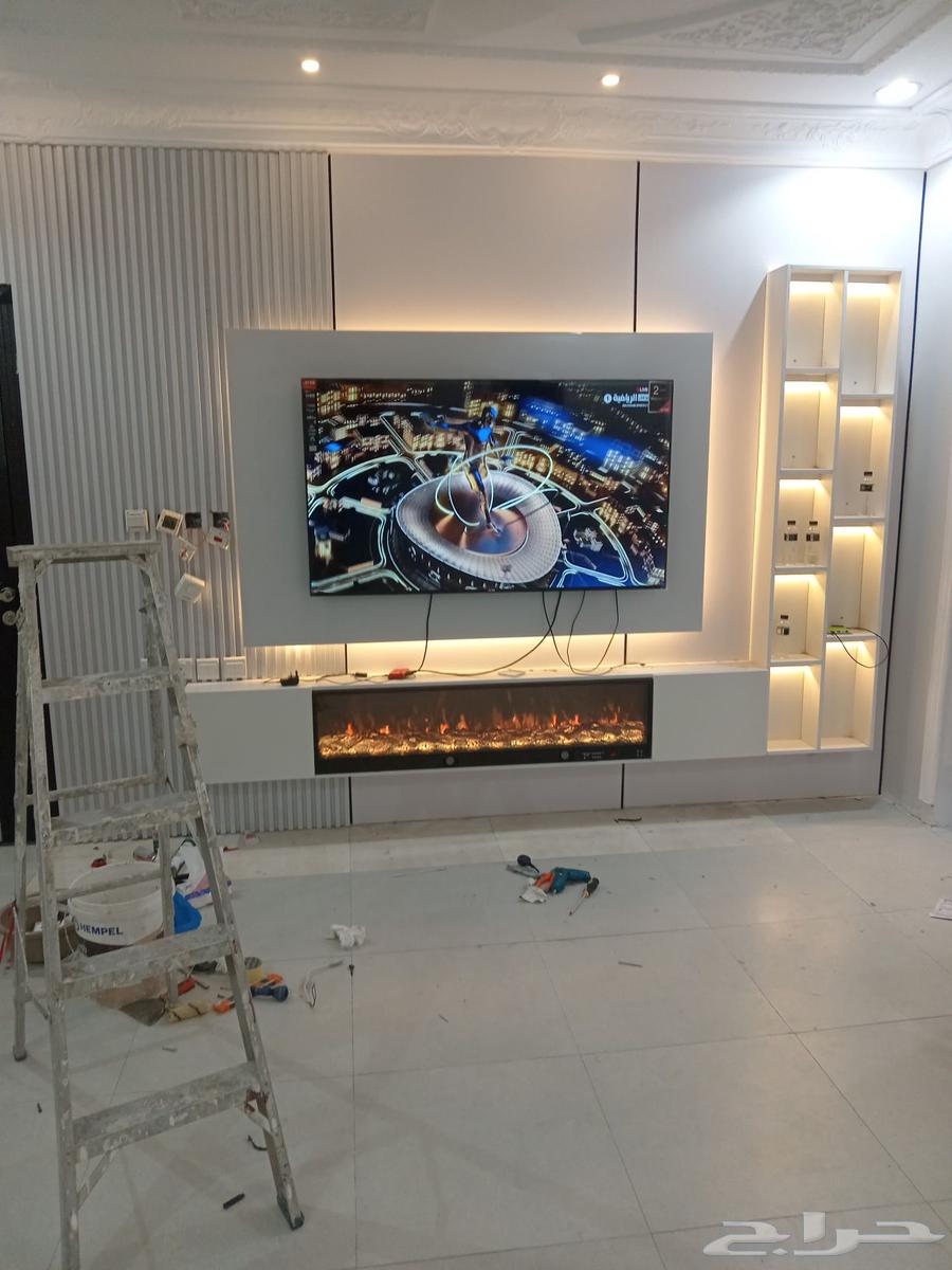 لجميع أعمال الديكور الداخلي والكهرباء بأسعار تنافسيه64214118040578110